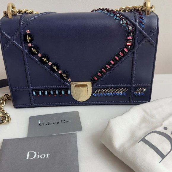 Designer Christian Dior Blue Diorama Bag In Excellent - Picture 5 of 15